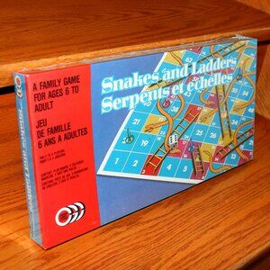 3/$77❤️1980s? SNAKES AND LADDERS Canada Games bilingual SERPENTS ET ECHELLES